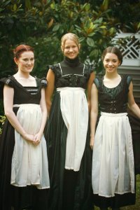 Three of the handmaidens, Twelfth Night 2014